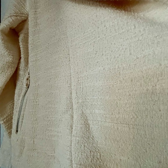 Max Studio Moto Jacket NWT Cream sizeM - Picture 4 of 6